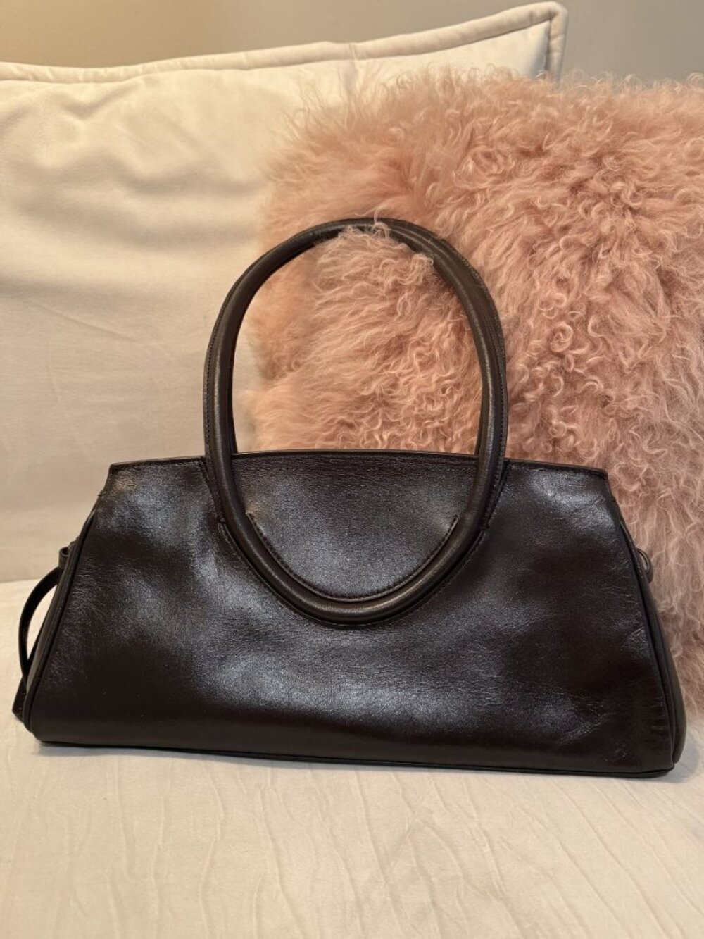 STAUD Maude Shoulder Bag – Espresso Brown Leather Handbag - Picture 5 of 10
